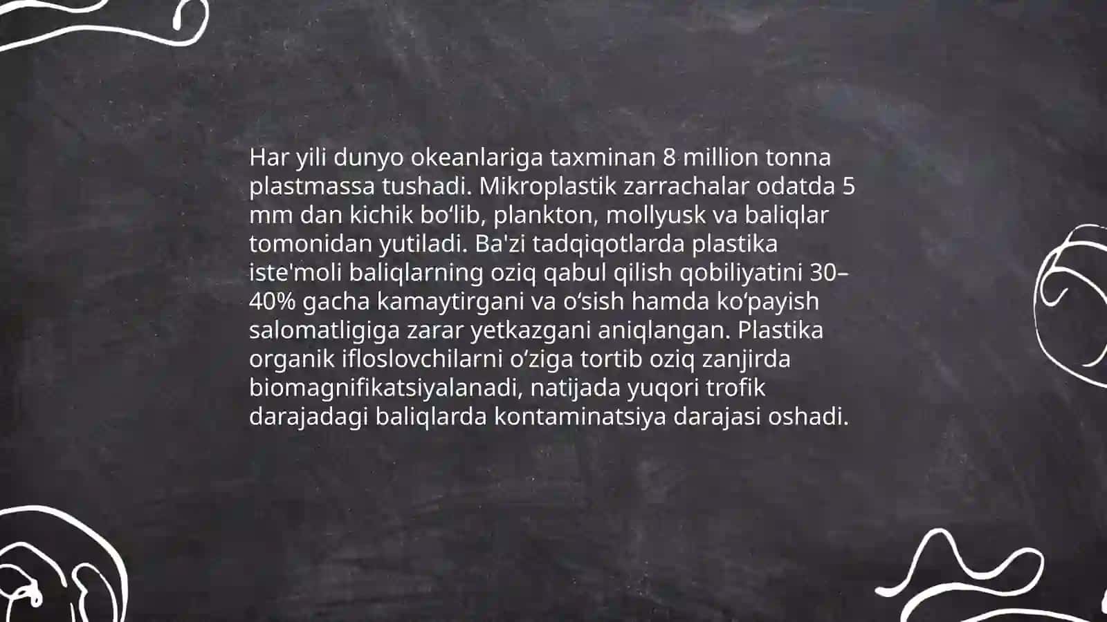 Plastik chiqindilarni atrof-muhitga keltiradigan zararlari 4