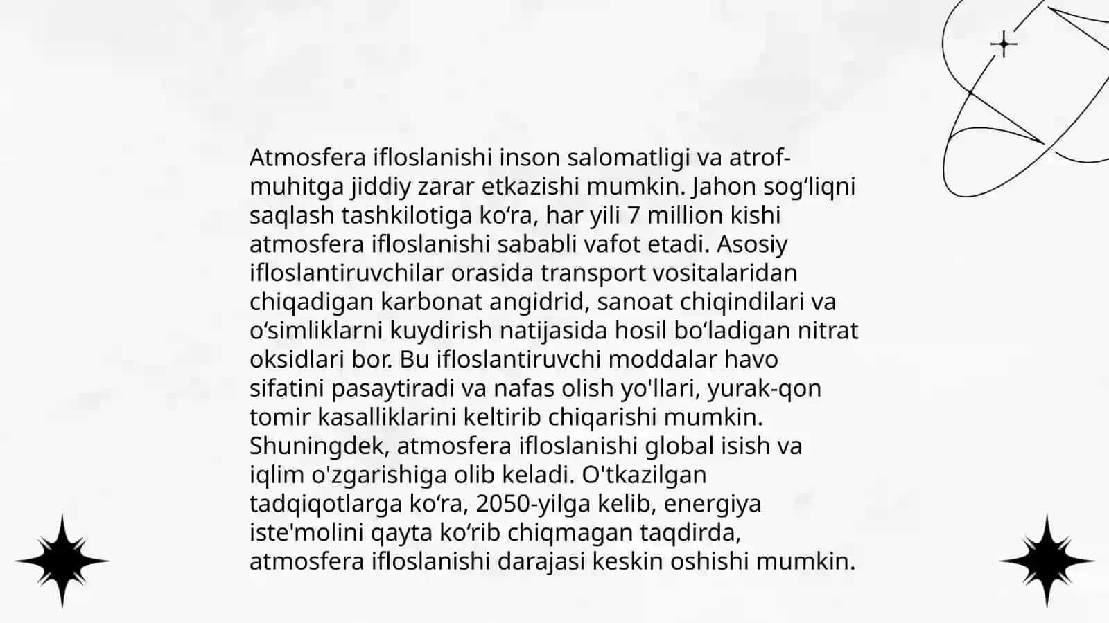 Iqlim o'zgarishi va ekologik masalalar 4