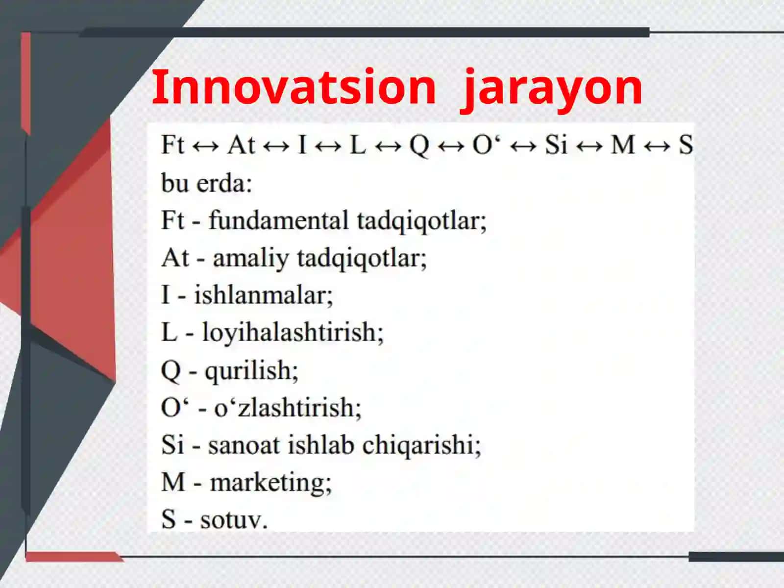 Innovatsion iqtisodiyotni rivojlantirishga ta’sir etuvchi omillar 4