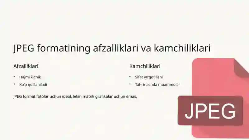 Rasm formatlarining solishtirilishi 4