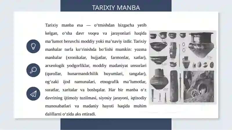 Tarixiy manba va metodologiya 4