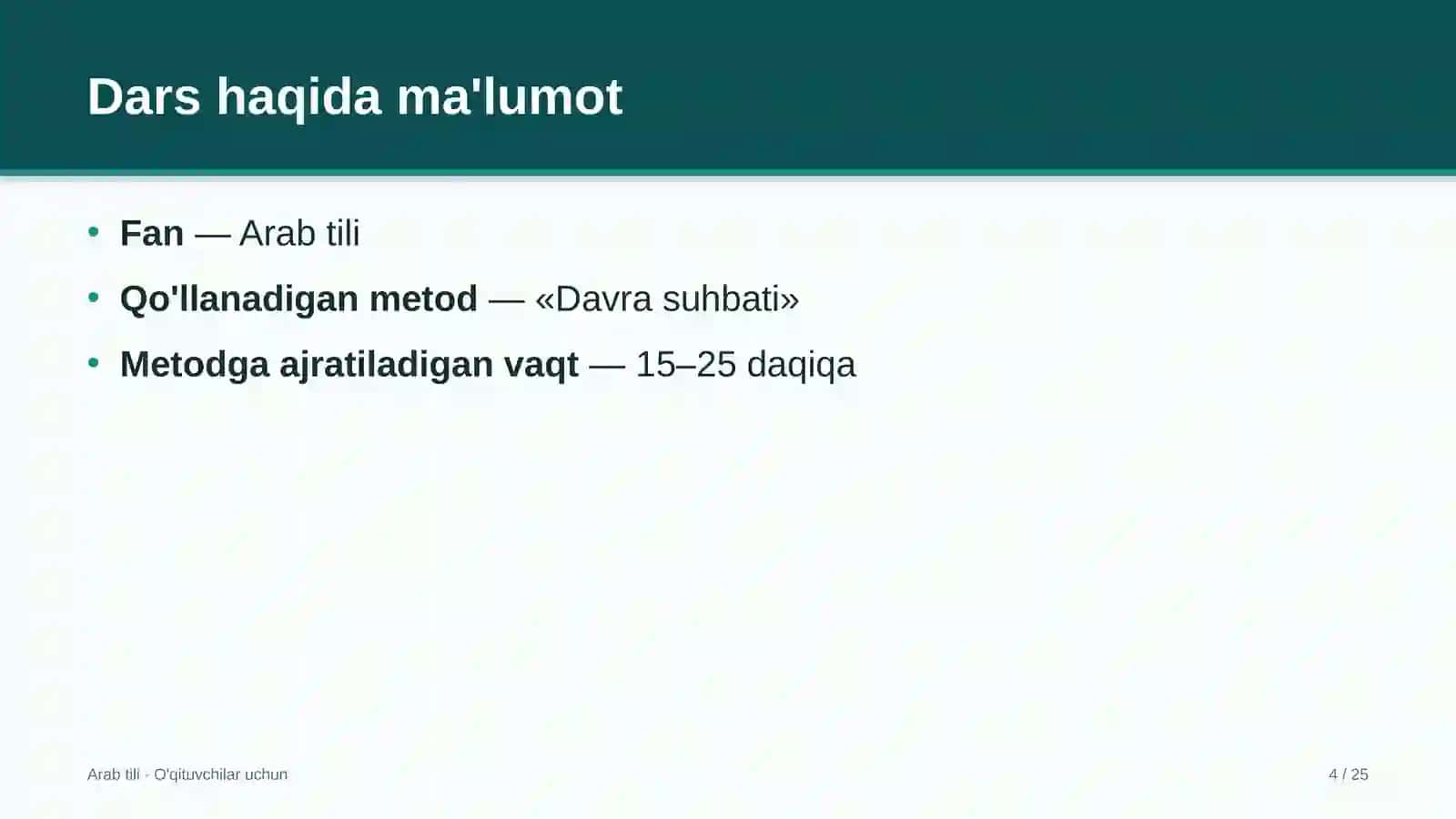 arab tili darslarida davra suhbati metodidan foydalanish 4659 4
