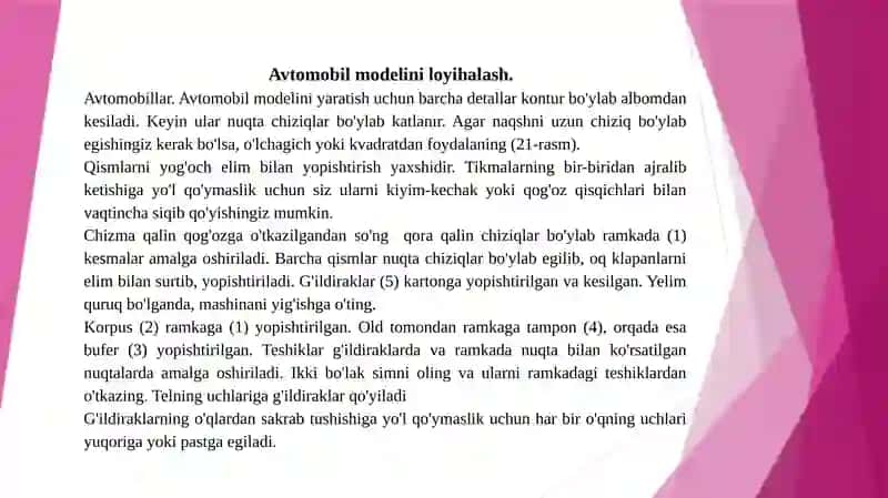 Avtomobil modelini loyihalash va modellashtirish 4