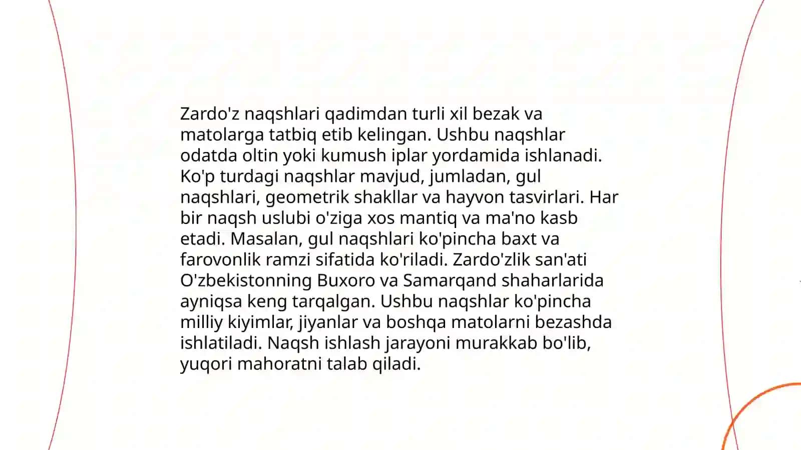 Zardoʻzlik sanʼati va naqsh kompozitsiyasi 4