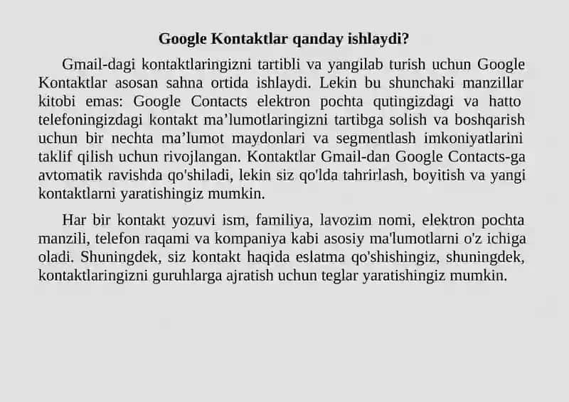 Google Contacts 4