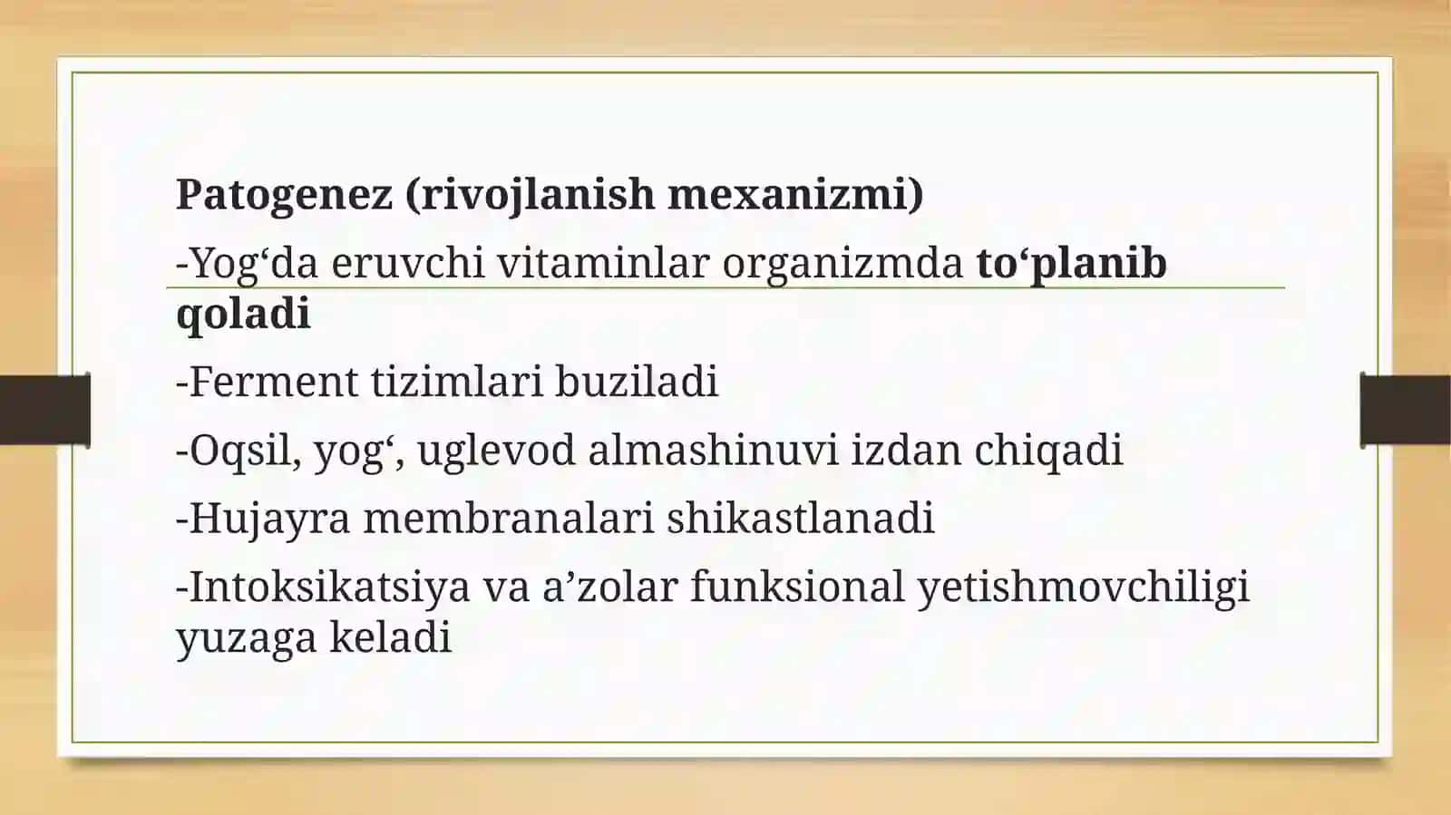 Gipervitaminoz modda almashinuvi 4