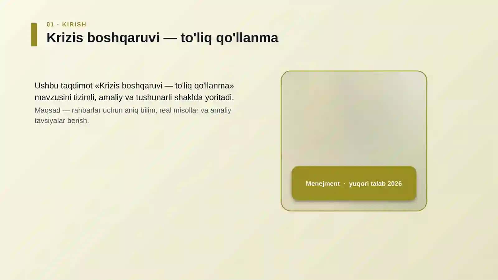 Krizis boshqaruvi — to'liq qo'llanma 4