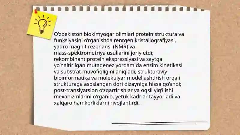 O’zbekiston biokimyogar olimlarining Biokimyo fani taraqqiyotiga qo’shgan hissalari 4