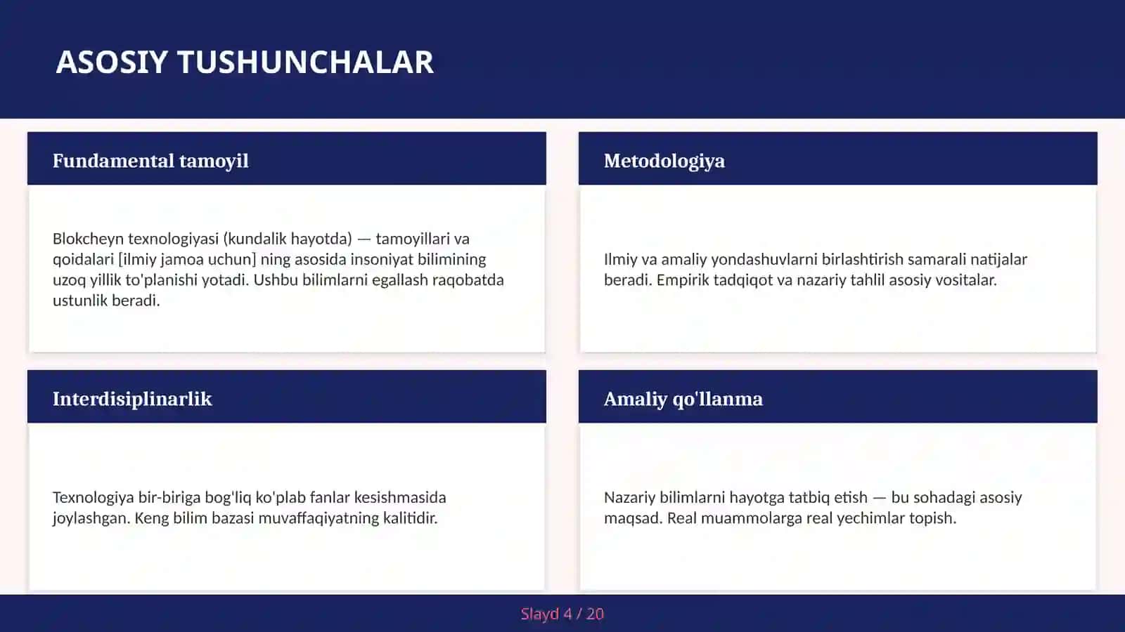 Blokcheyn Texnologiyasi (Kundalik Hayotda) - Tamoyillari va Qoidalari [Ilmiy Jamoa Uchun] 4