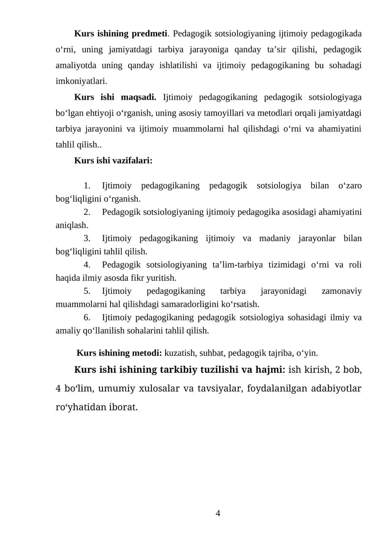 Ijtimoiy pedagogikaning pedagogik sotsiologiyaga bo’lgan extiyoji 4