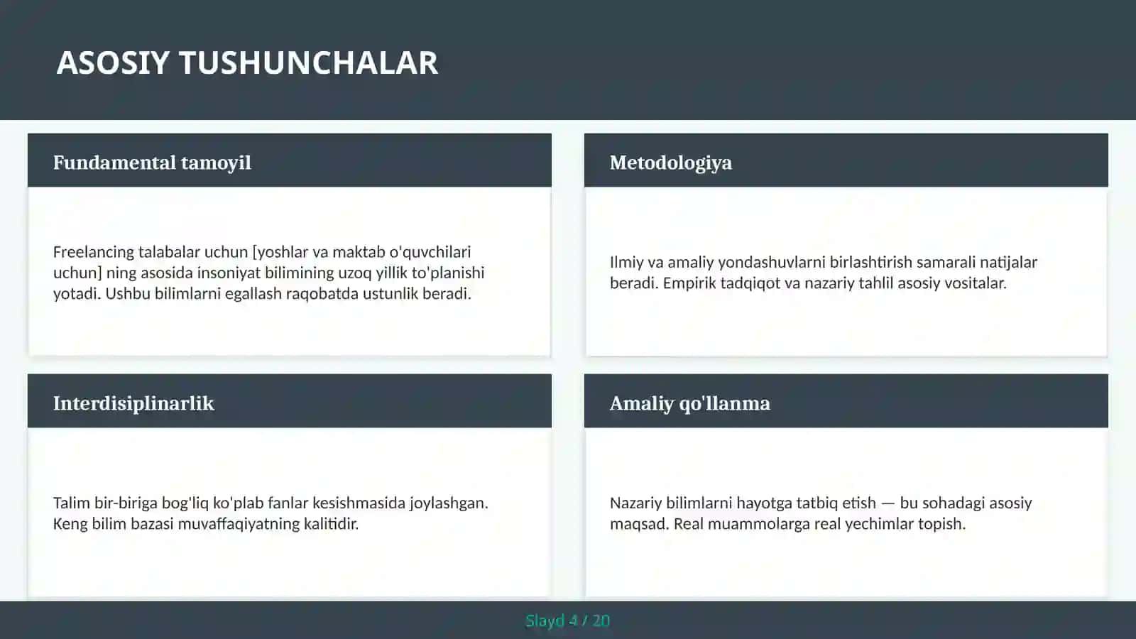 FREELANCING TALABALAR UCHUN [YOSHLAR VA MAKTAB O'QUVCHILARI UCHUN] 4