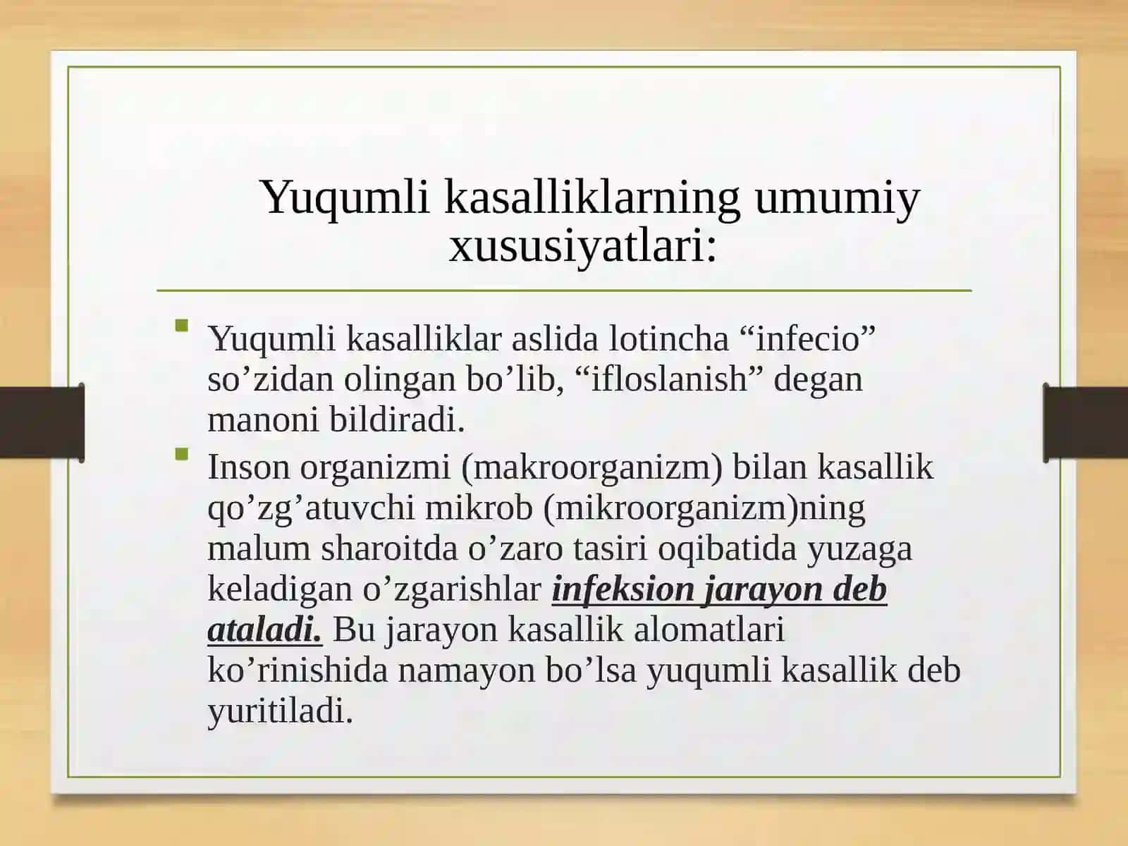O’lat, vabo sarg’ayma isitma kabi siyrak uchraydigan kasalliklarni keltirib chiqargan alohida xavfli infeksiyalar haqida 4