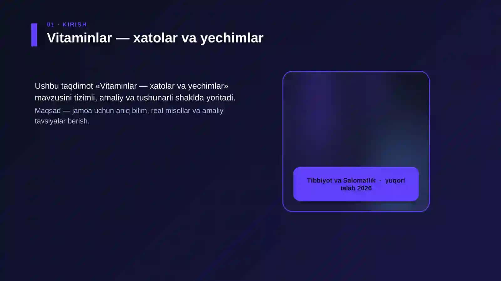 Vitaminlar — xatolar va yechimlar 4