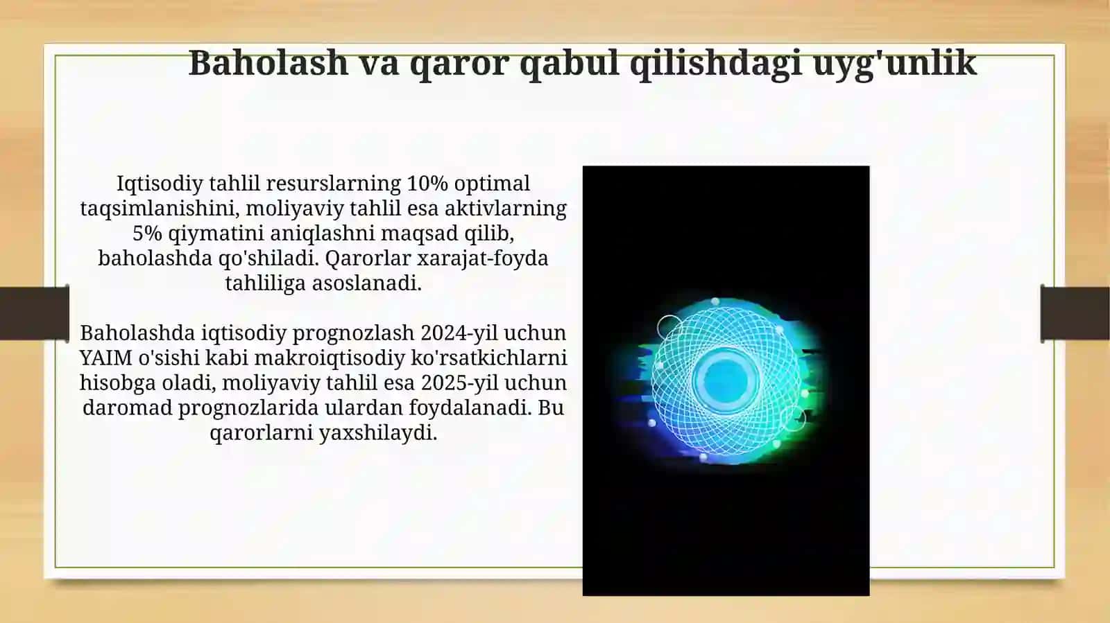 Iqtisodiy tahlil va moliya fanining tutash jihatlari 4