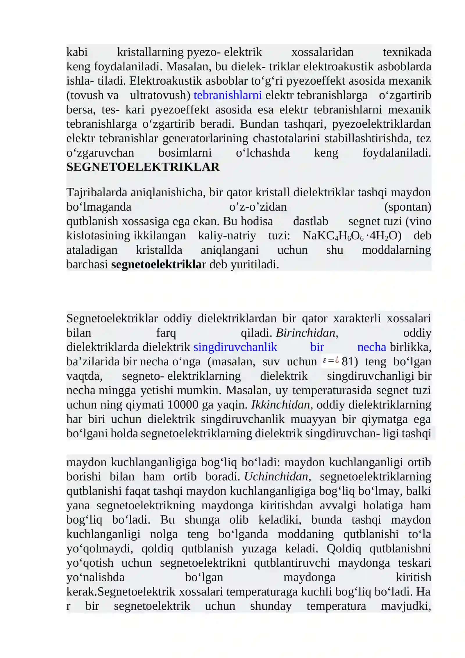 Pyezoelektr VA UNINT TIBBIYOTDA QO’LLANILISHI 4