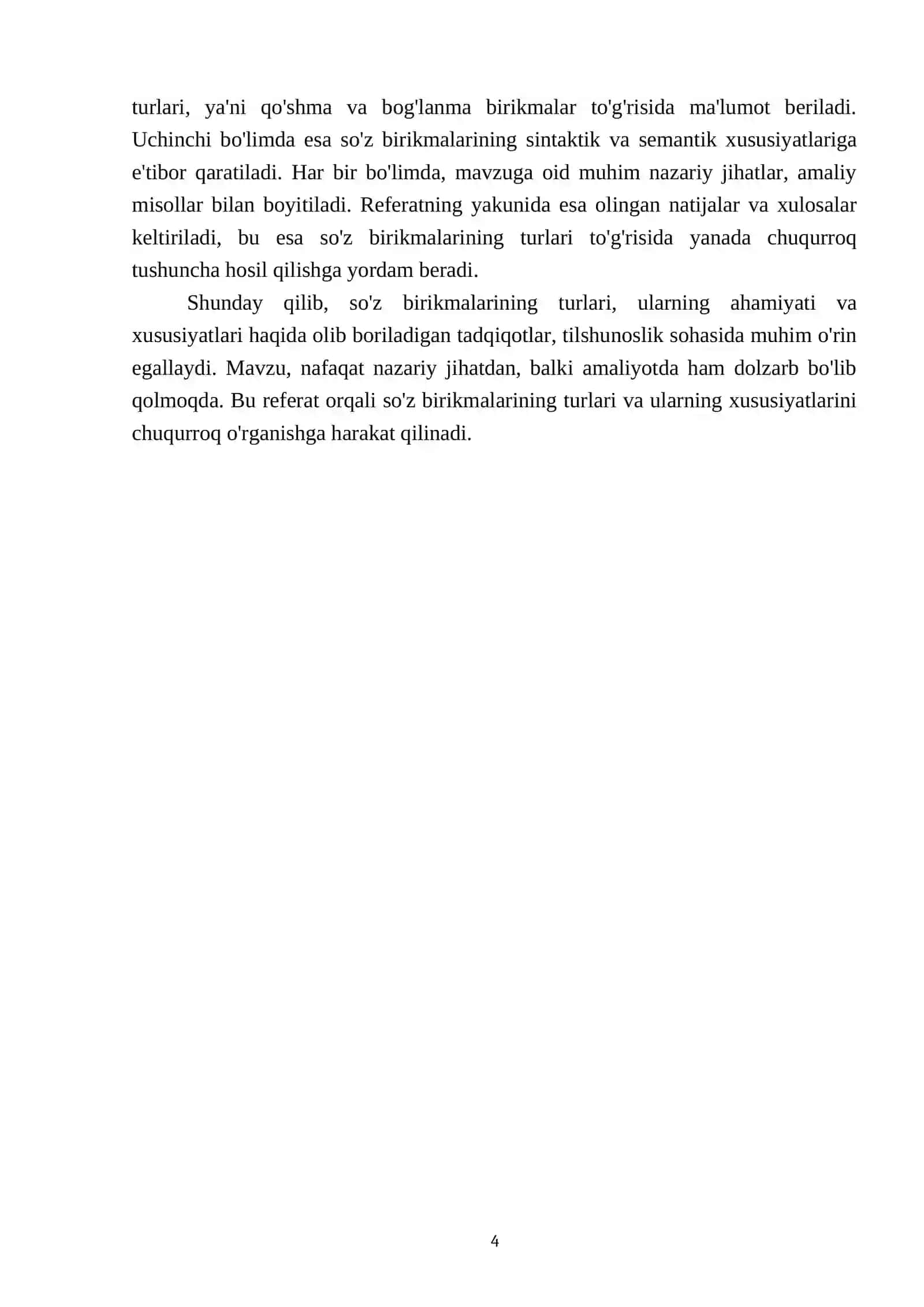 So'z birikmasining turlari 4