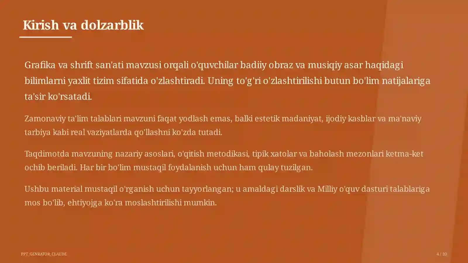 Grafika va shrift san'ati (6-sinf) 4