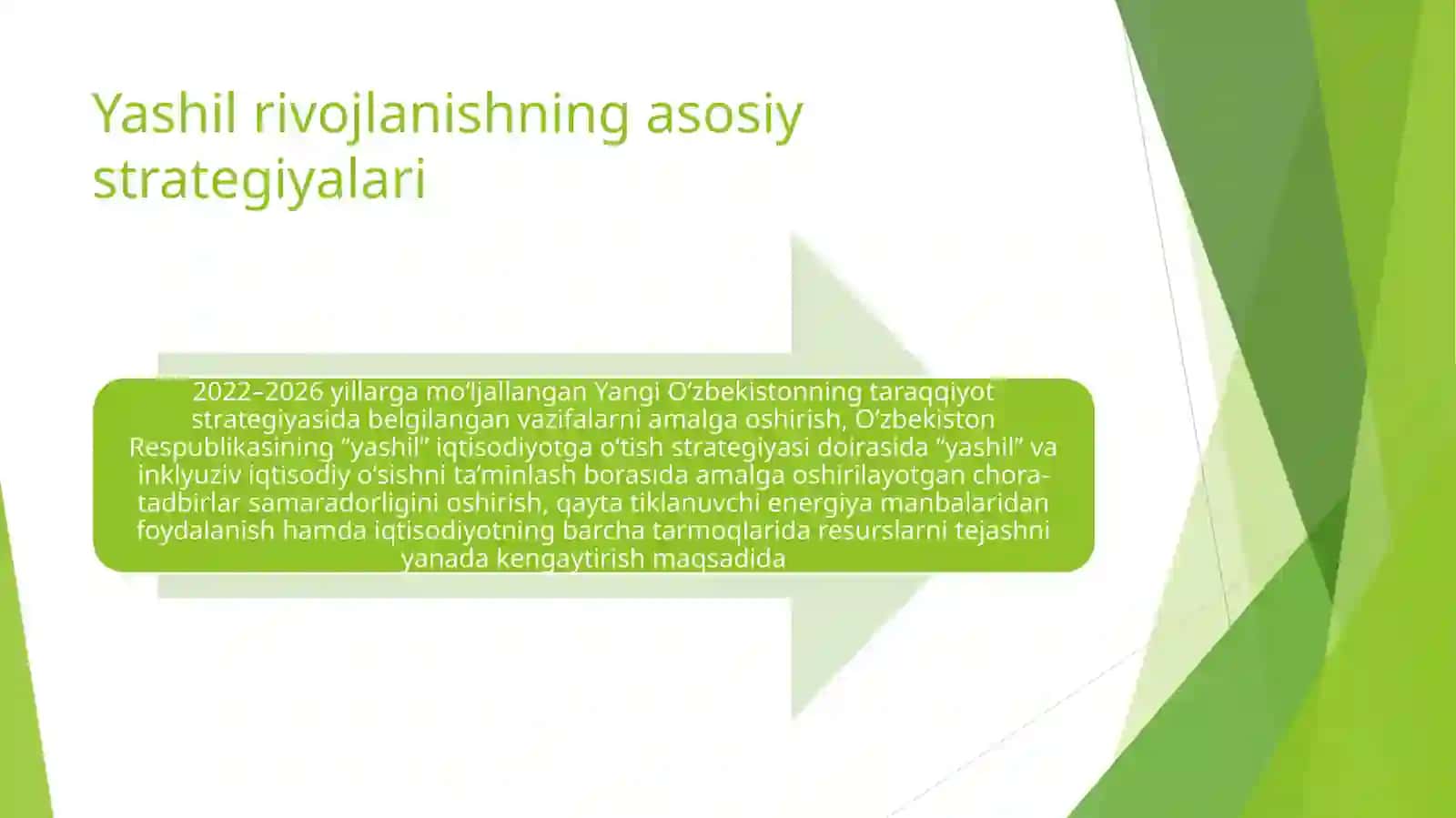 Yashil rivojlanishni rejalashtirishda yashil g'oyalarni integratsiyasi 4