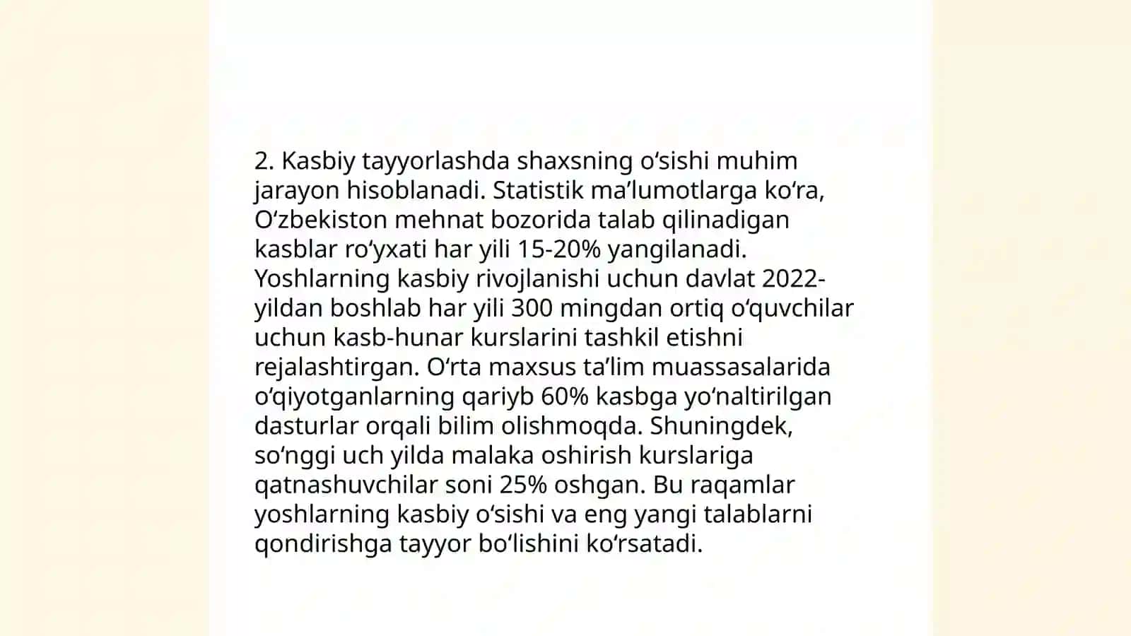 Boʻlajak mutaxassislarni kasbiy tayyorlash jarayoniga akmeologik yondashuv 4