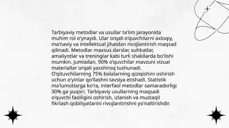 Tarbiyaviy faoliyatga tayyorlash 4