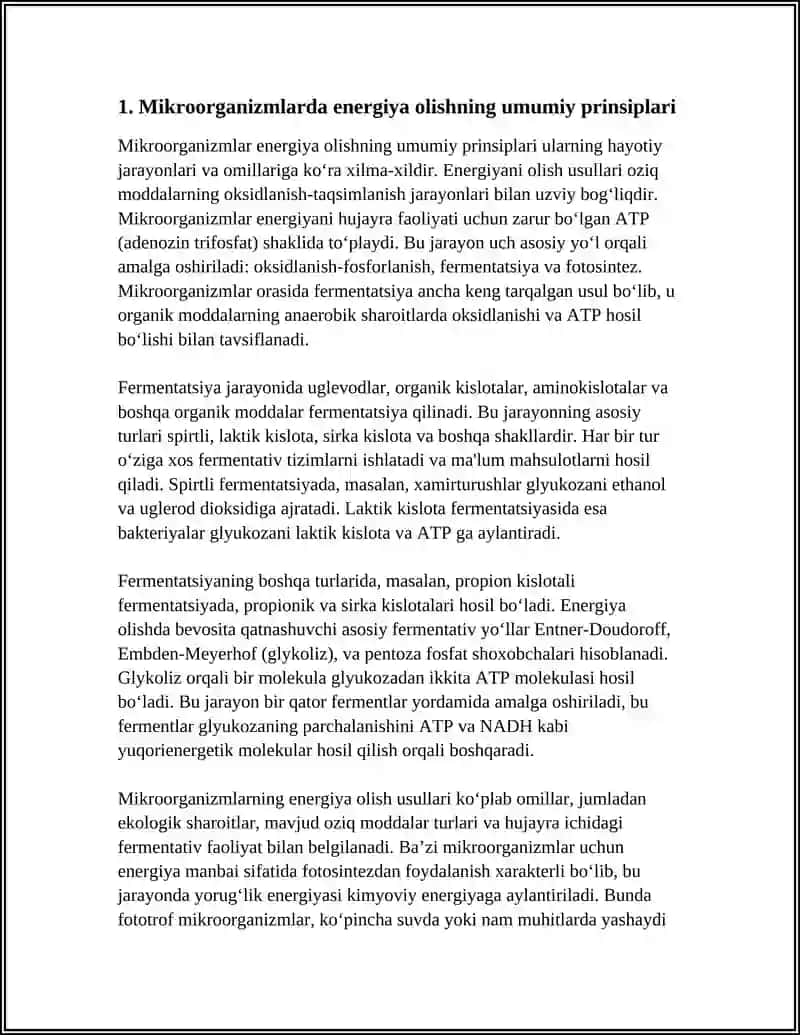 MIKROORGANIZMLAR TOMONIDAN ENERGIYA OLISH USULLARI 4