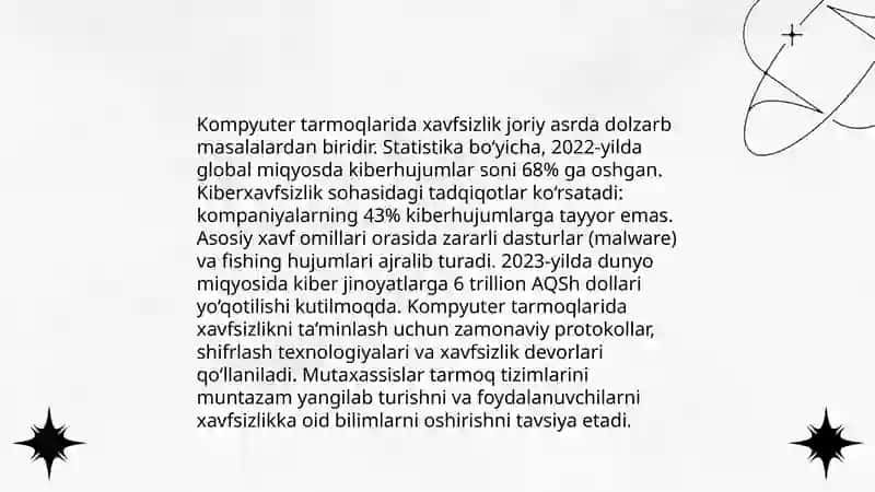 Axborot xavfsizligi va axborotlarni himoyalash usullari, Axborotlarni himoyalashning texnik va dasturiy vositalari 4