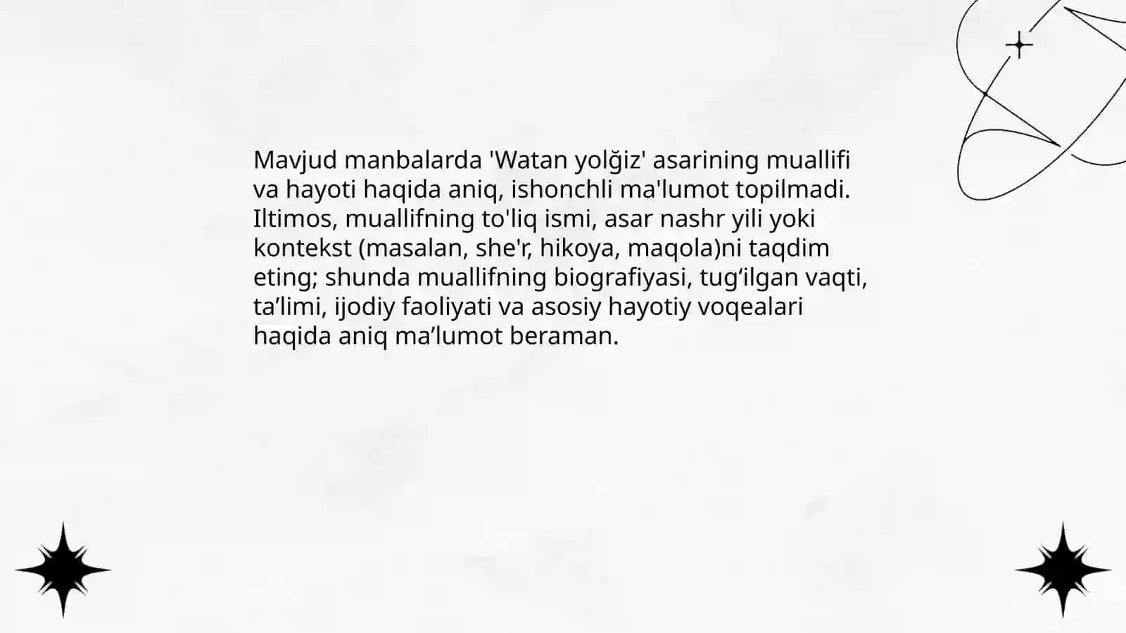 Watan yolğiz 4