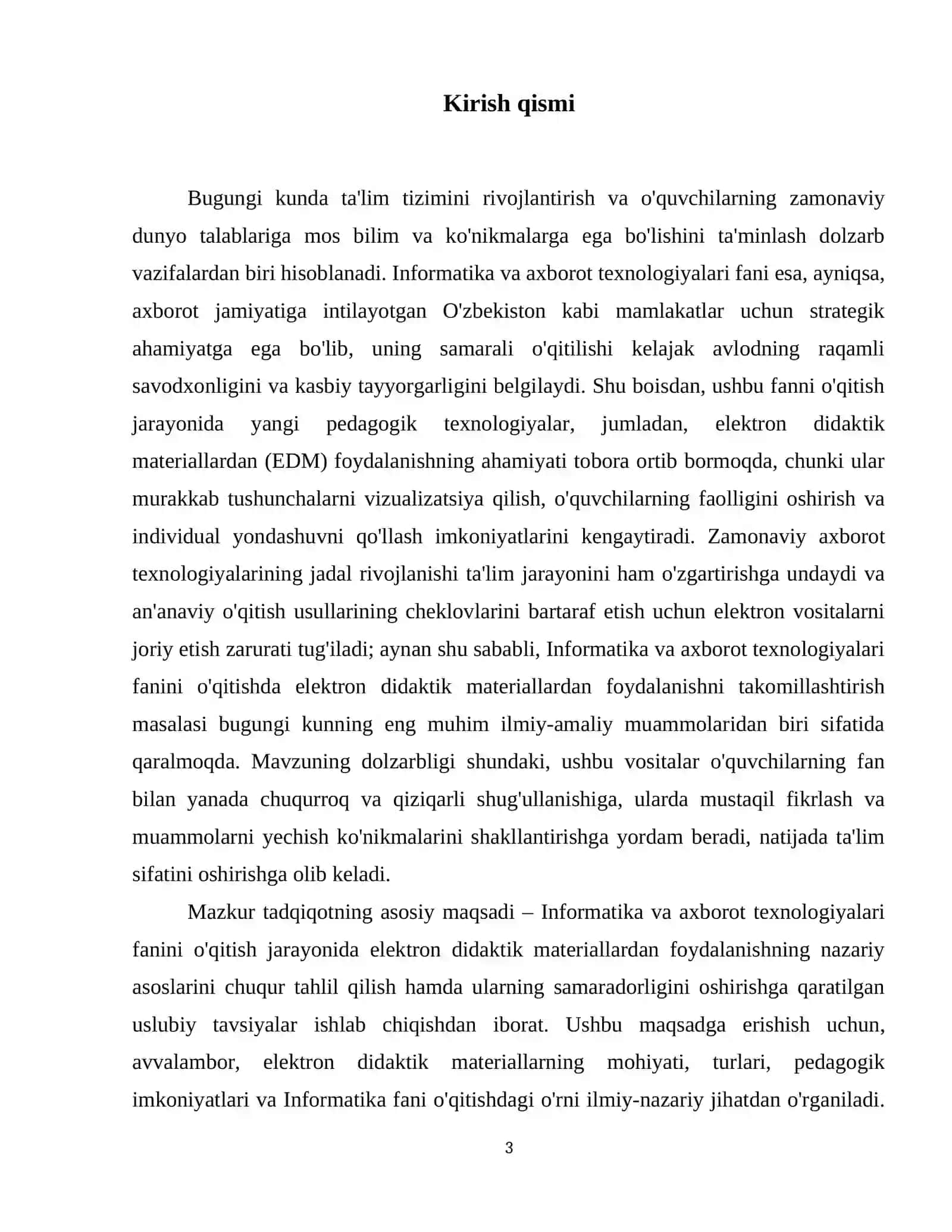 Elektron didaktik materiallardan foydalanib Informatika va axborot texnologiyalari fanini o'qitishni takomillashtirish. 4