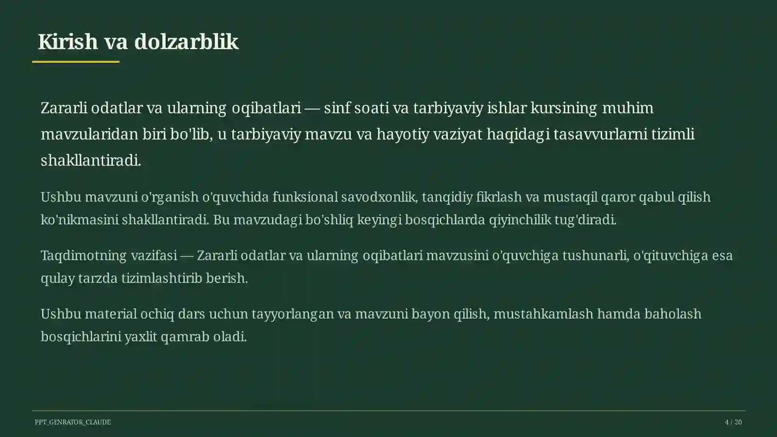 Zararli odatlar va ularning oqibatlari 4