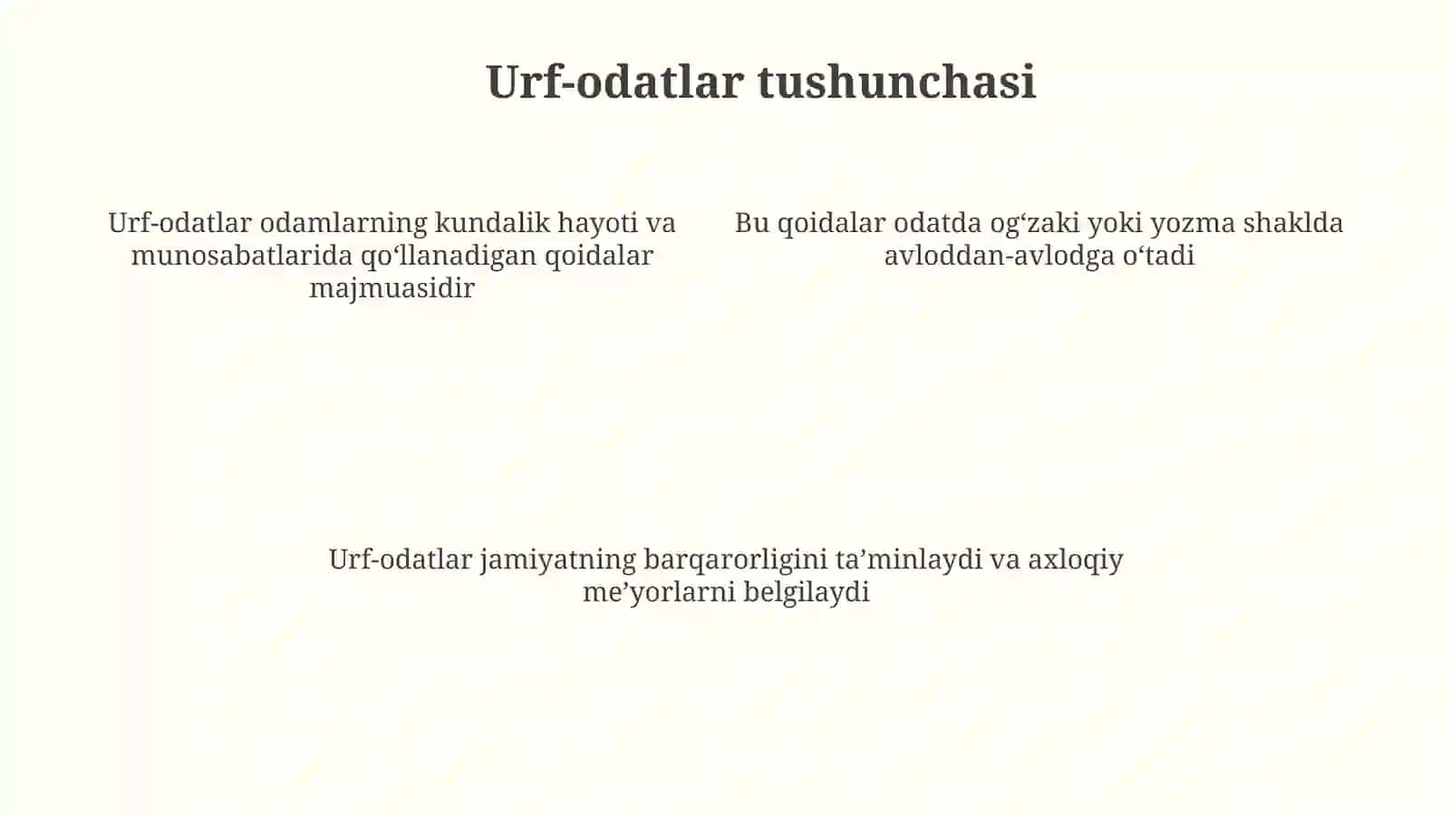 Turli millatlarning urf-odatlari va an’analari 4