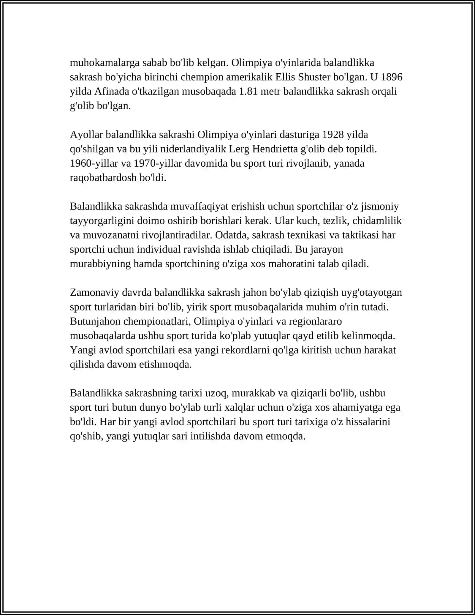 BALANDLIKKA VA UZUNLIKKASAKRASHNING UMUMIY TAVSIFI, TASNIFI VA RIVOJLANISH BOSQICHLARI 4