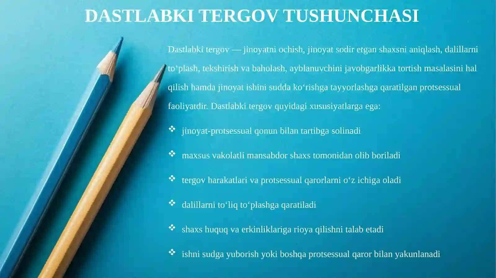 DASTLABKI TERGOV ORGANLARI TUSHUNCHASI VA TURLARI 4