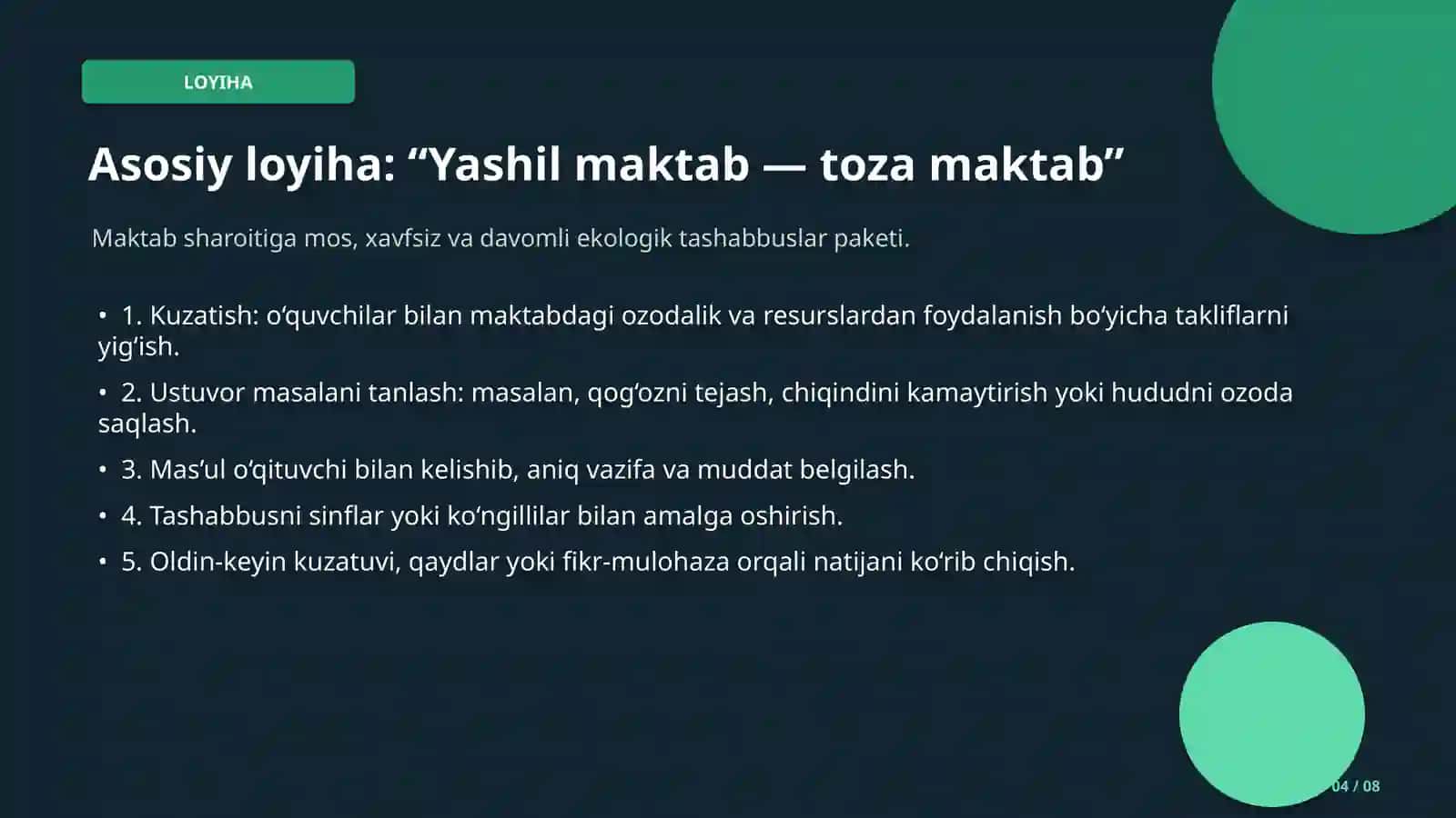 NOMZOD TAQDIMOTI EKOLOGIYA KOORDINATORI 4