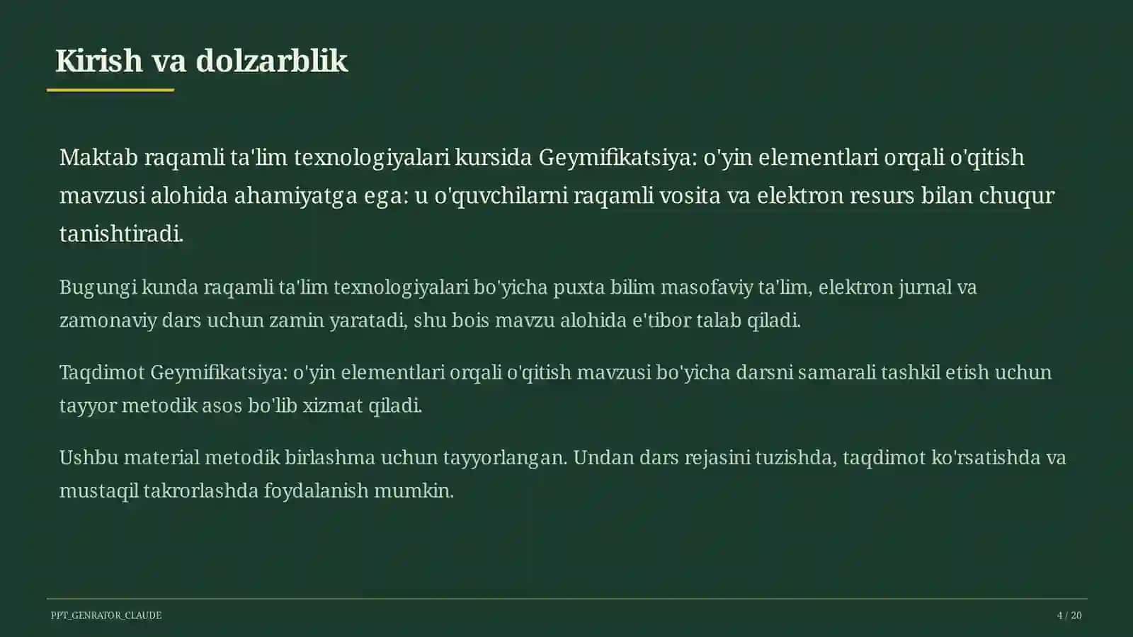 Geymifikatsiya: o'yin elementlari orqali o'qitish 4