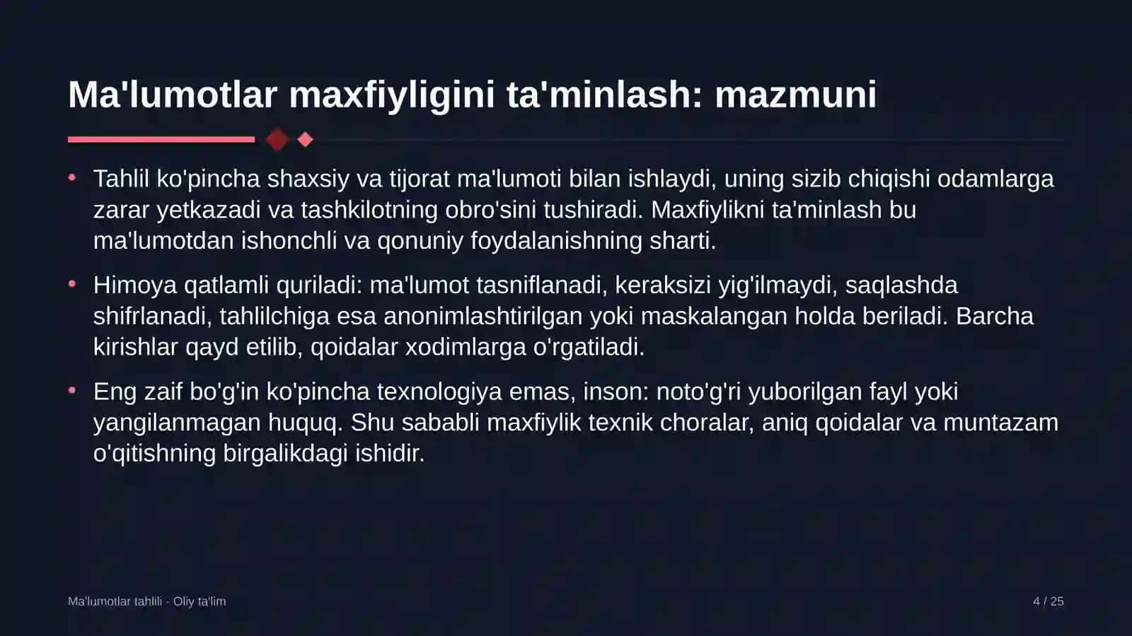 patent idoralarida ma'lumotlar bilan ishlashda maxfiylikni ta'minlash 6189 4