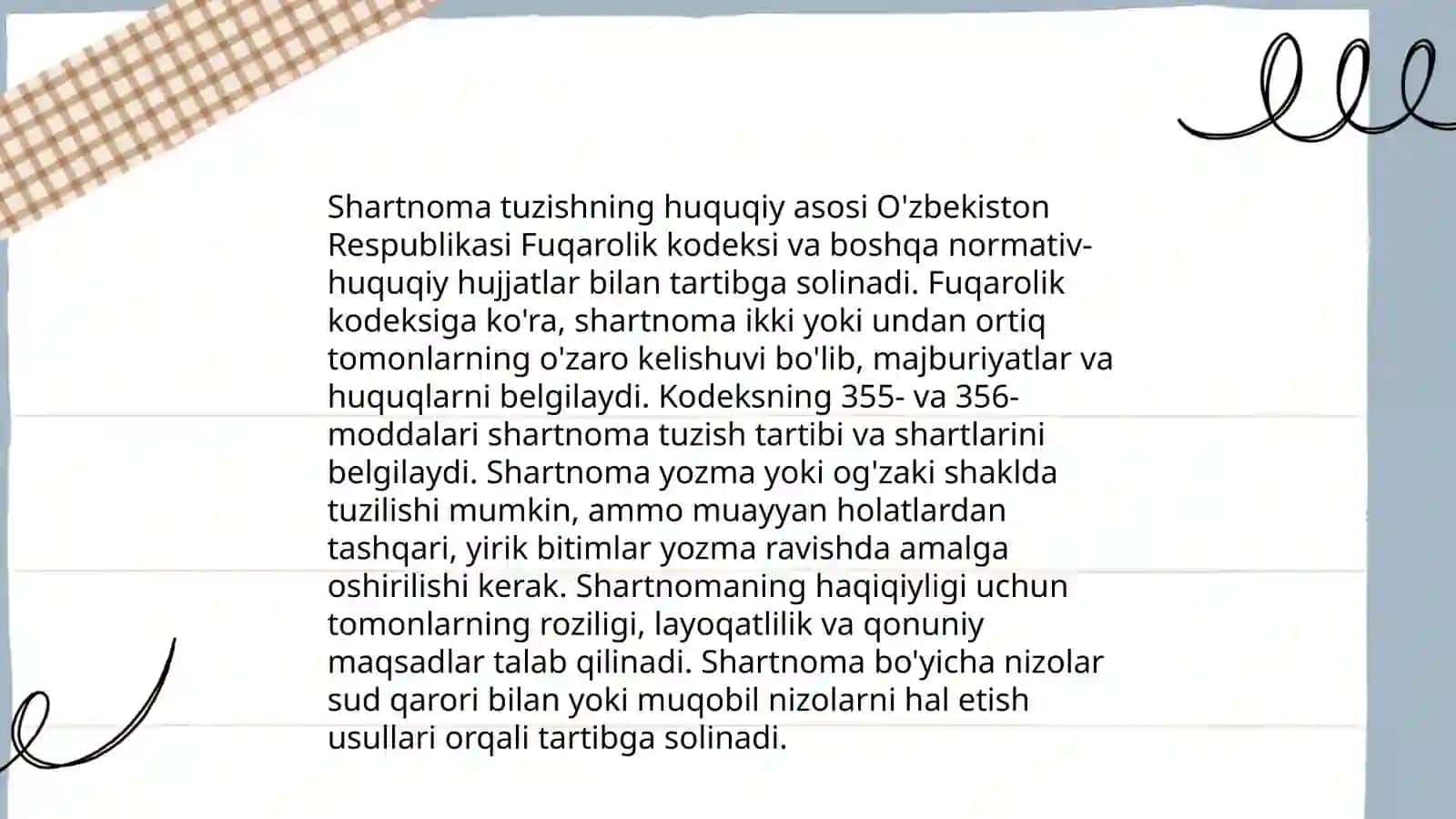 Shartnomaning o'ziga xos xususiyatlari 4