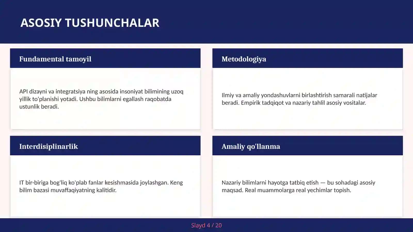 API DIZAYNI VA INTEGRATSIYA 4