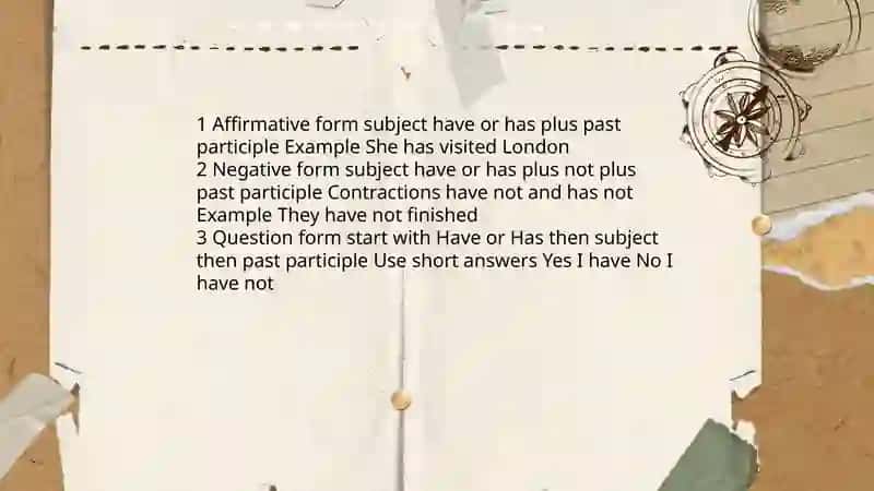 Present Perfect 4