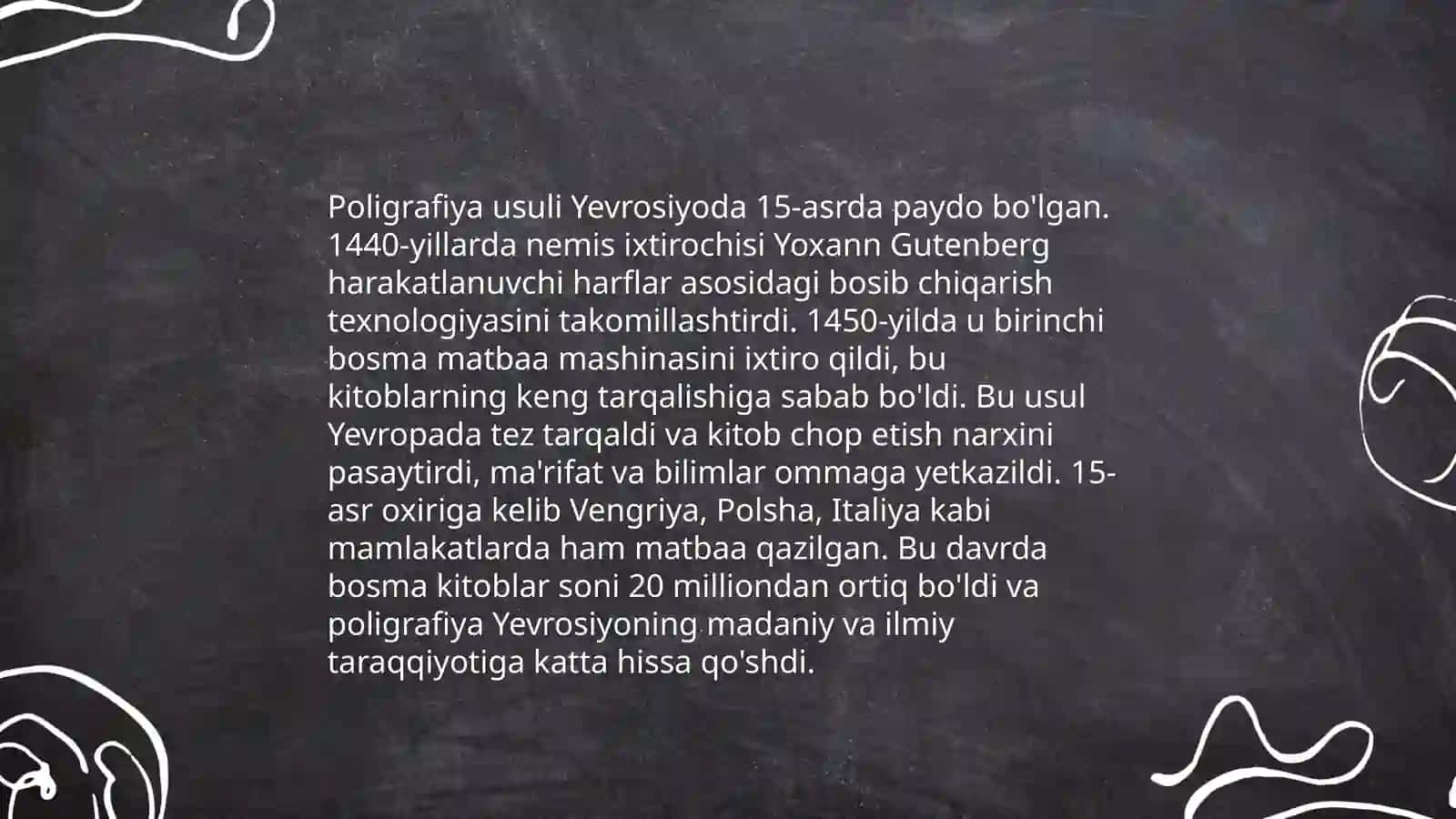 XIV-XVI asrlarda Yevrosiyo mamlakatlarida poligrafiya usulining kashf qilinishi va uning ahamiyati 4