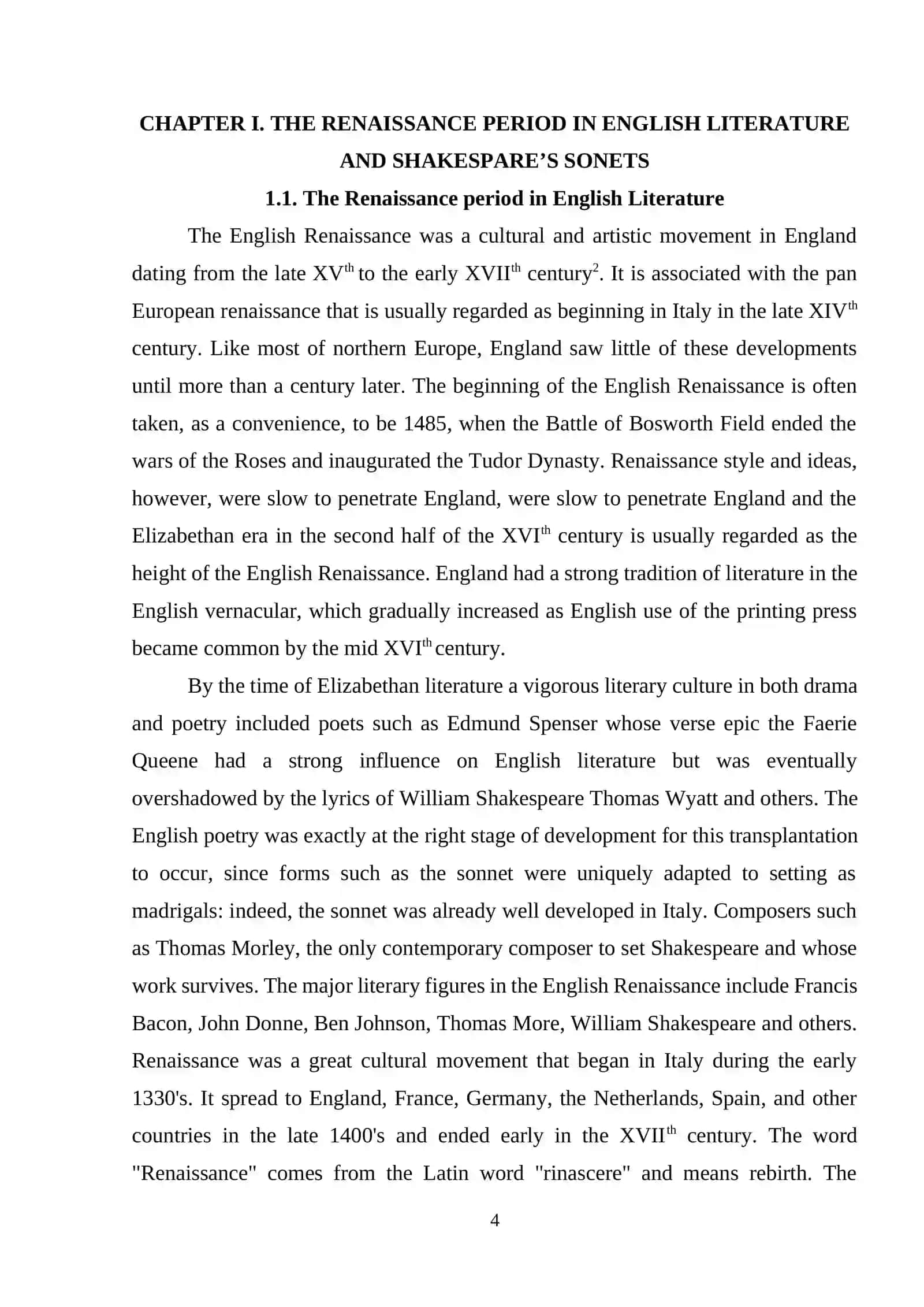 SONET IN ENGLISH LITERATURE 4