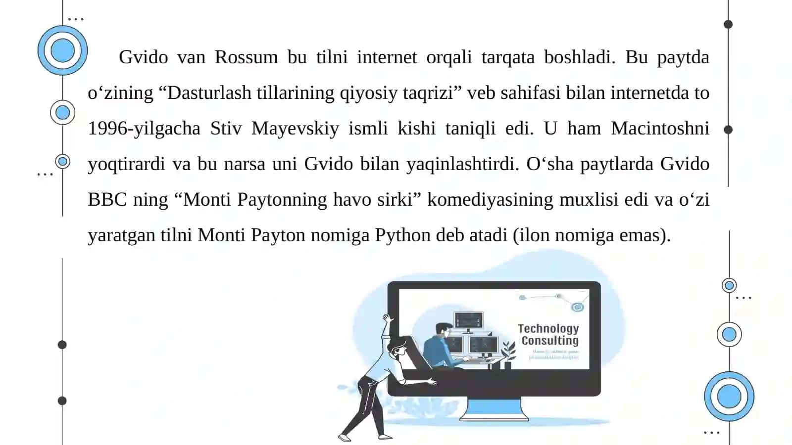 PYTHОNDАSTURLАSH TILIVА UNING IMKОNIYАTLАRI 4