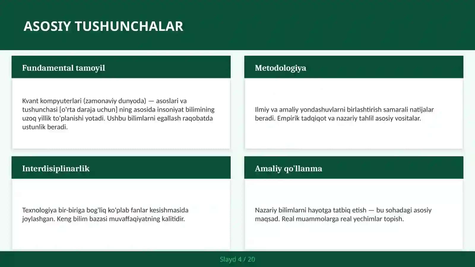 Kvant kompyuterlari (zamonaviy dunyoda) — asoslari va tushunchasi [o'rta daraja uchun] 4
