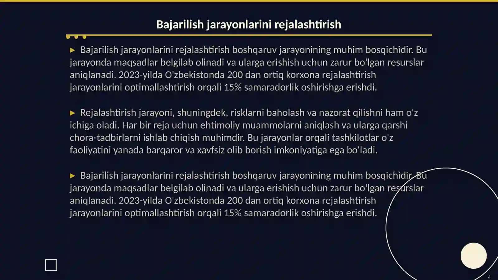 Boshqarish qarorlarini bajarilishini tashkil etish va amalga oshirish jarayonlari 4