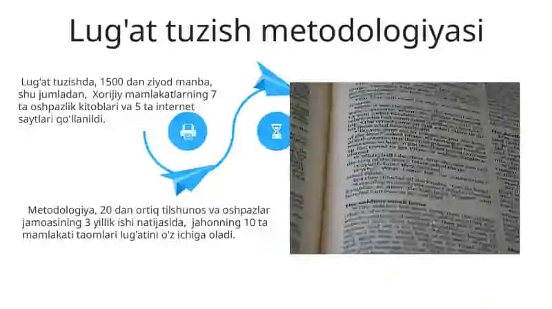 Oziq-ovqat sanoati terminlari va so'zlarining lug'atini tuzish 4