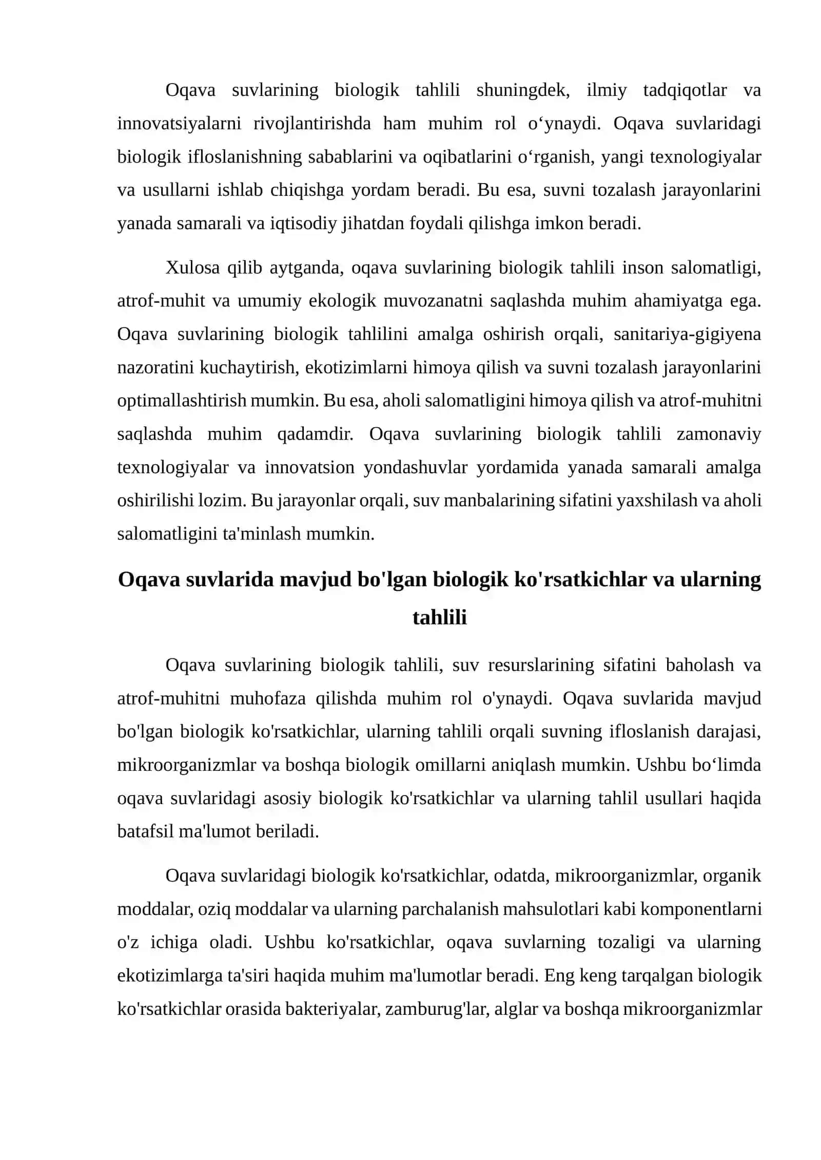 Oqava suvlarining biologik tahlili 4