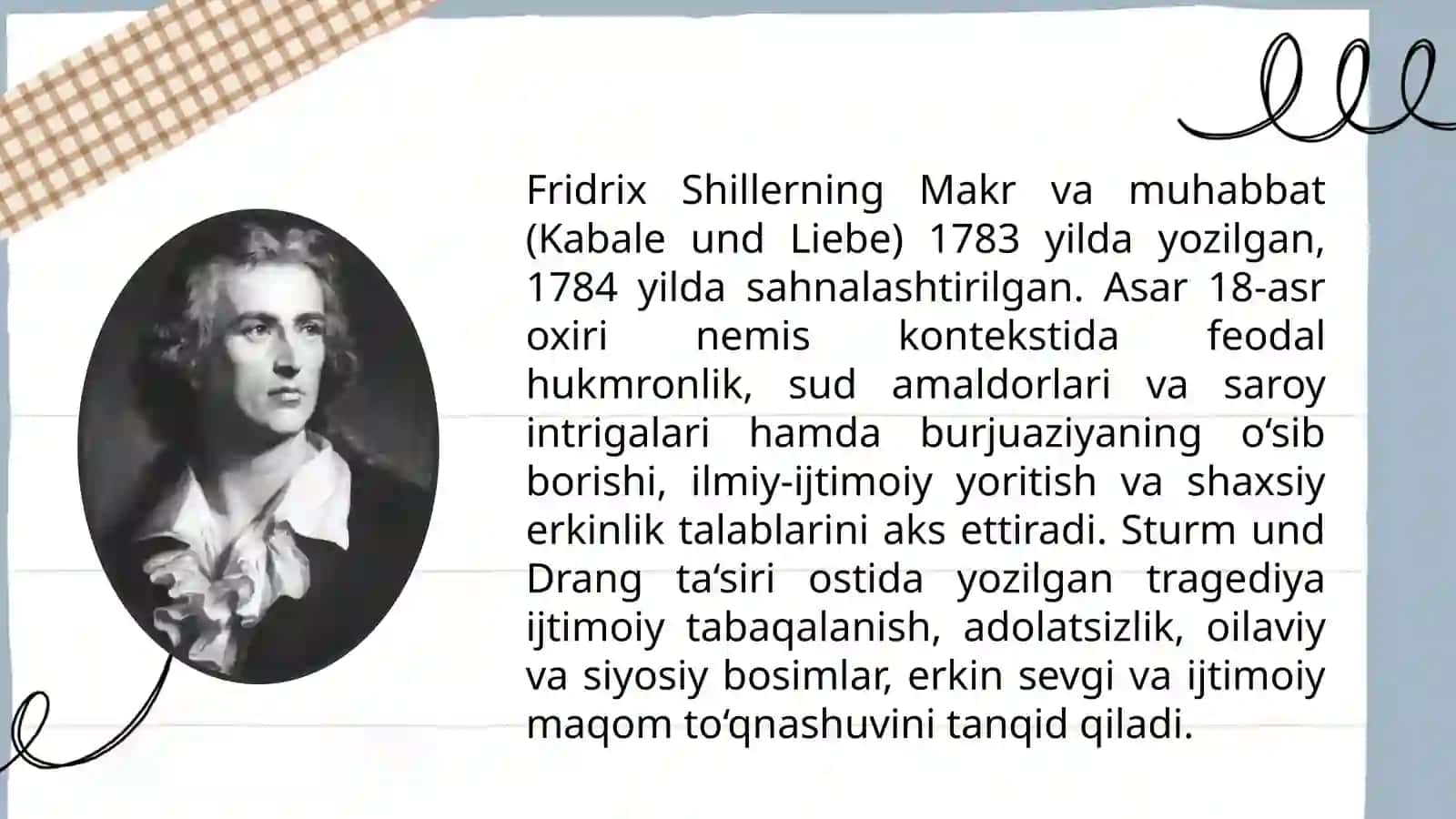 Fridrix Shiller Makr va muhabbat asari 4