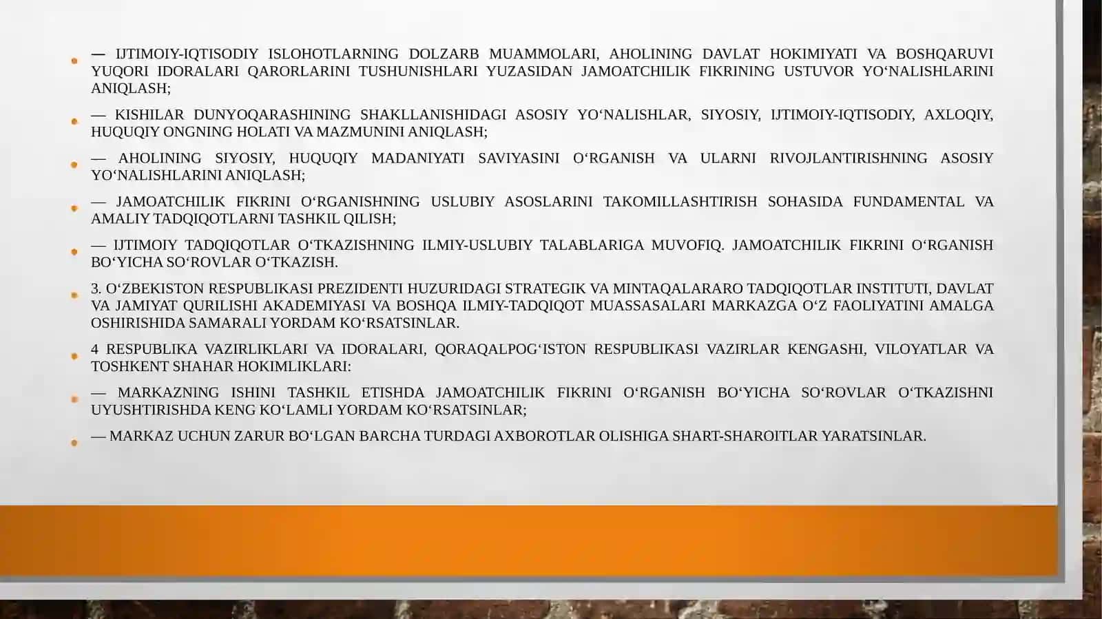 O‘zbekistonda jamoatchilik fikri tadqiqotlarining vujudga kelishi va rivojlanishi 4