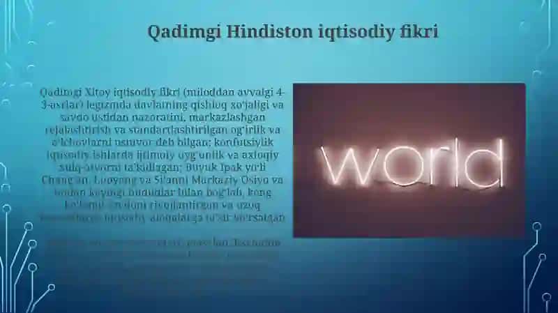 Antik dunyo iqtisodiy qarashlar 4