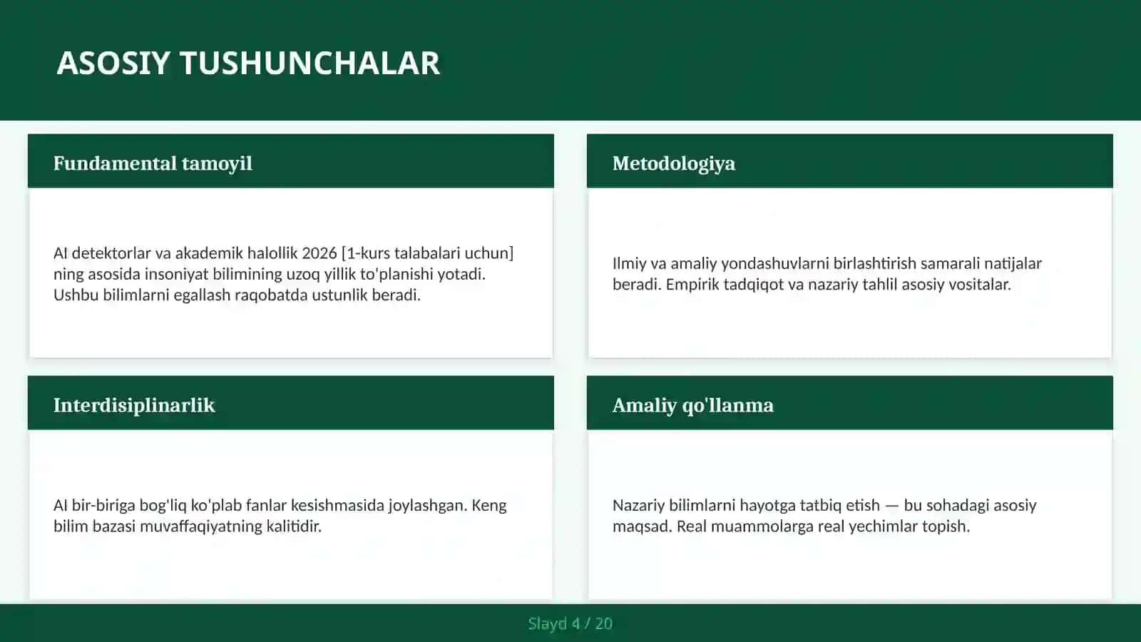 AI DETEKTORLAR VA AKADEMIK HALOLLIK 2026 [1-KURS TALABALARI UCHUN] 4