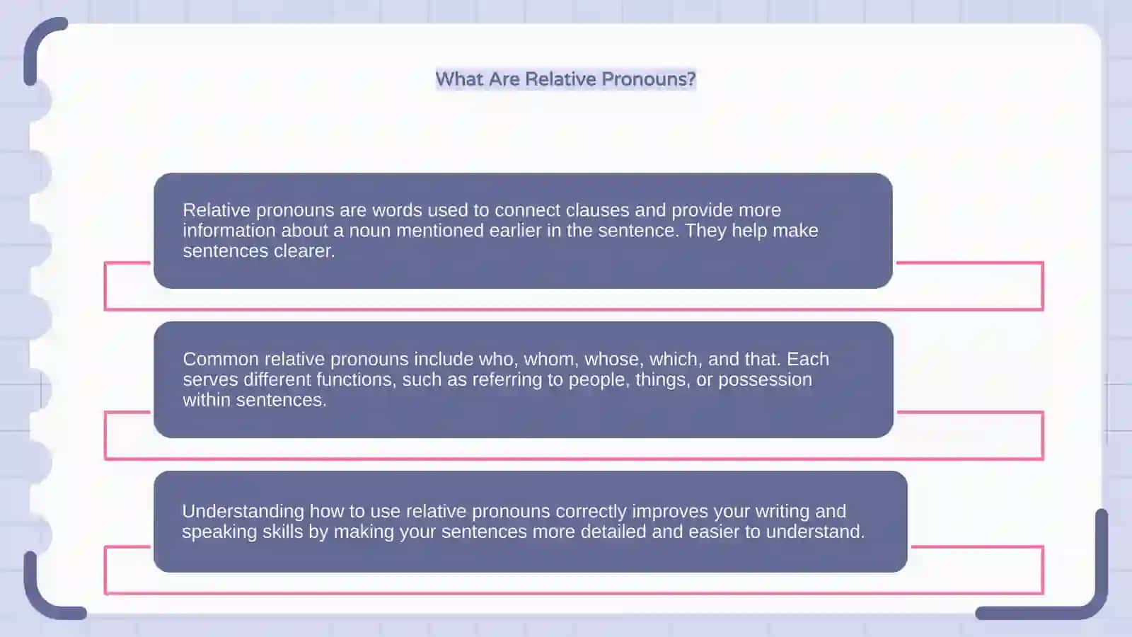 Relative pronouns 4
